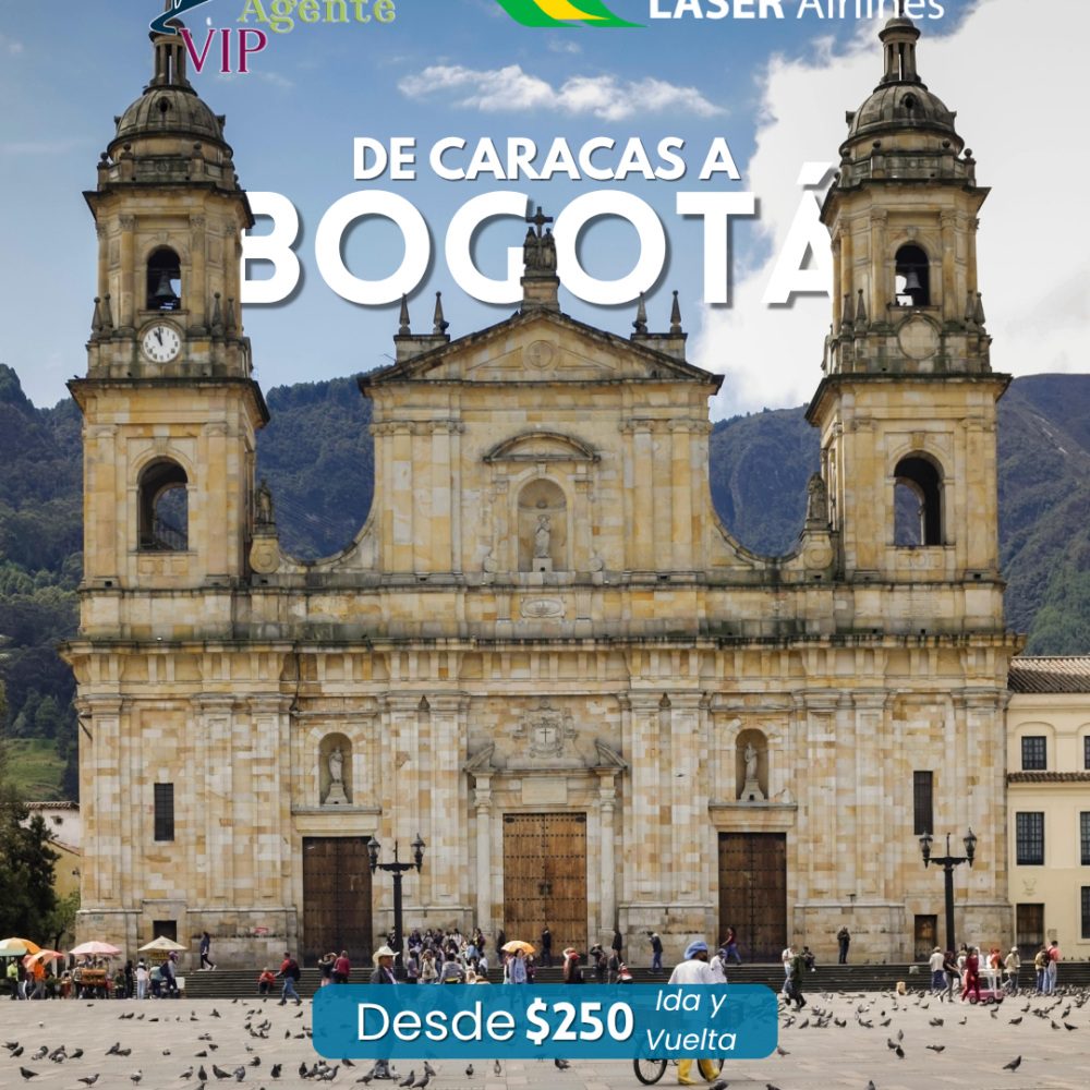 Boletos Aéreos Caracas – Bogotá (RT) | Tarifas Especiales Laser Airlines